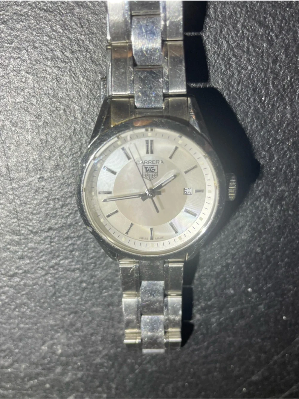 TAG Heuer Carrera WV1415.BA0793 White Mother of Pearl Women's Quartz Watch
